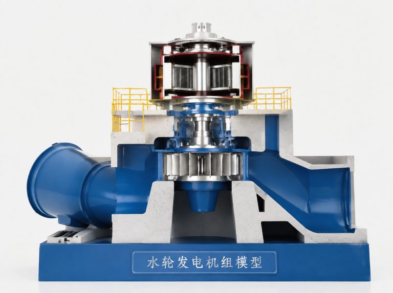 临沧水轮发电机组剖视模型